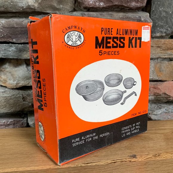 VTG Mess Kit Campways Aluminum Camping Boy Girl Scouts Harco - Picture 1 of 8